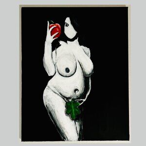 (Original)  The First Temptation of Eve ( 16 x 20 | Acrylic on Canvas, 2024)